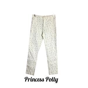 Princess Polly Women Floral ankle Length Jeans Sz. 6 EUC  Boho  cottage Core Y2k